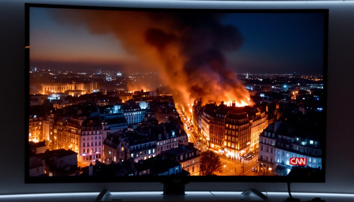 Paris Is Literally On Fire and CNN Found a Way to Blame January 6th