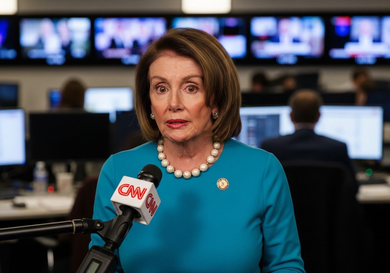 Pelosi's Awkward CNN Stumble After Trump's Zinger