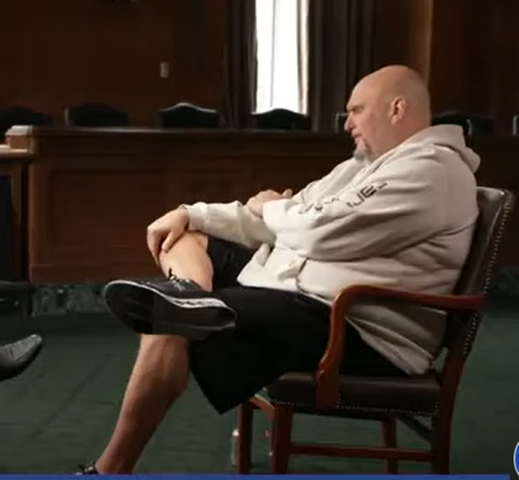 Senator Fetterman Calls Himself a 'Lifelong Republican' on Stage — Democrats Groan